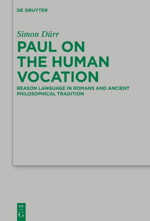 Paul on the Human Vocation - Simon Dürr