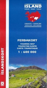 Iceland Touring Map for drivers and tourists 1:600 000 - Hansen, H H