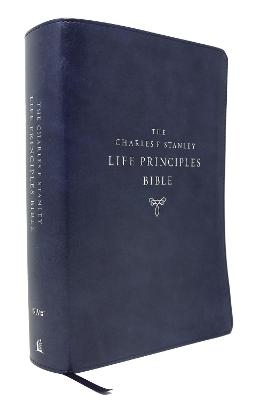 NIV, Charles F. Stanley Life Principles Bible, 2nd Edition, Leathersoft, Blue, Comfort Print