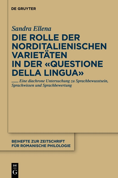 Die Rolle der norditalienischen Varietäten in der 'Questione della lingua' -  Sandra Ellena