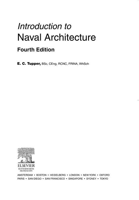 Introduction to Naval Architecture -  E. C. Tupper