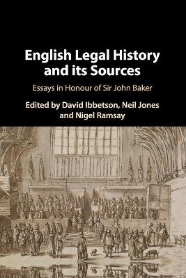 English Legal History and its Sources - 