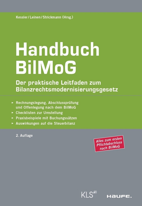 Handbuch BilMoG -  Michael Strickmann,  Markus Leinen,  Harald Kessler