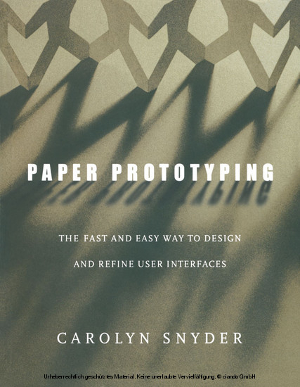 Paper Prototyping -  Carolyn Snyder