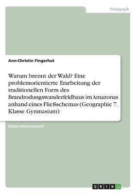 Warum brennt der Wald? Eine problemorientierte Erarbeitung der traditionellen Form des Brandrodungswanderfeldbaus im Amazonas anhand eines FlieÃschemas (Geographie 7. Klasse Gymnasium) - Ann-Christin Fingerhut