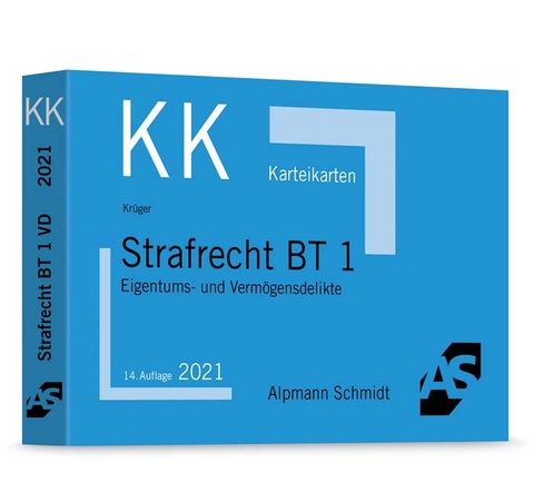 Karteikarten Strafrecht BT 1 - Rolf Krüger