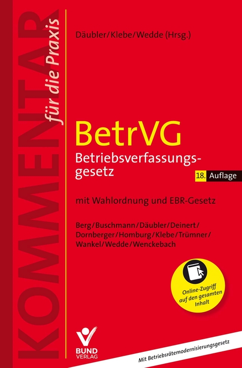 BetrVG - Betriebsverfassungsgesetz - 