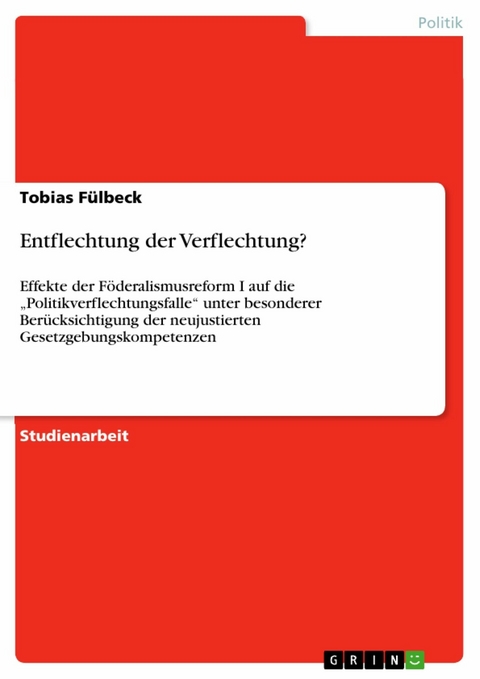 Entflechtung der Verflechtung? -  Tobias Fülbeck