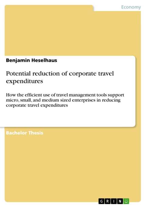 Potential reduction of corporate travel expenditures - Benjamin Heselhaus