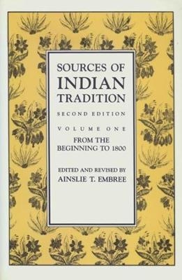 Sources of Indian Tradition - Christine Dunbar