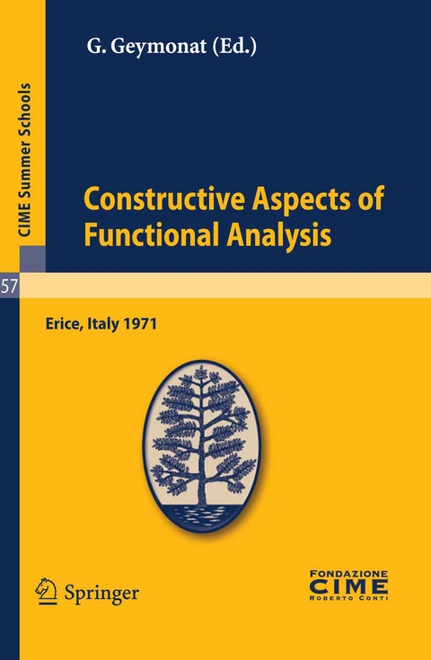 Constructive Aspects of Functional Analysis - 