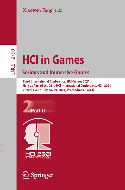 HCI in Games: Serious and Immersive Games - 