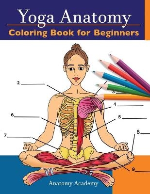 Yoga Anatomy Coloring Book for Beginners - Anatomy Academy