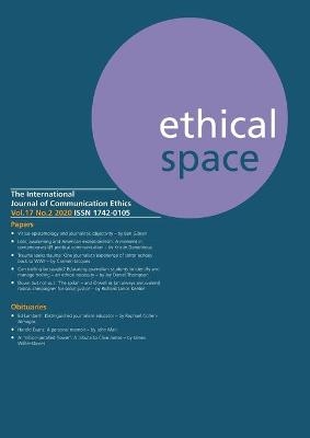 Ethical Space Vol.17 Issue 2 - 