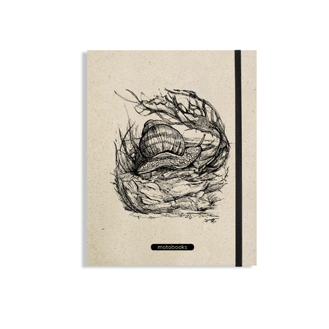 matabooks - Swiss Brochure A5 "Snail" (black, carton)