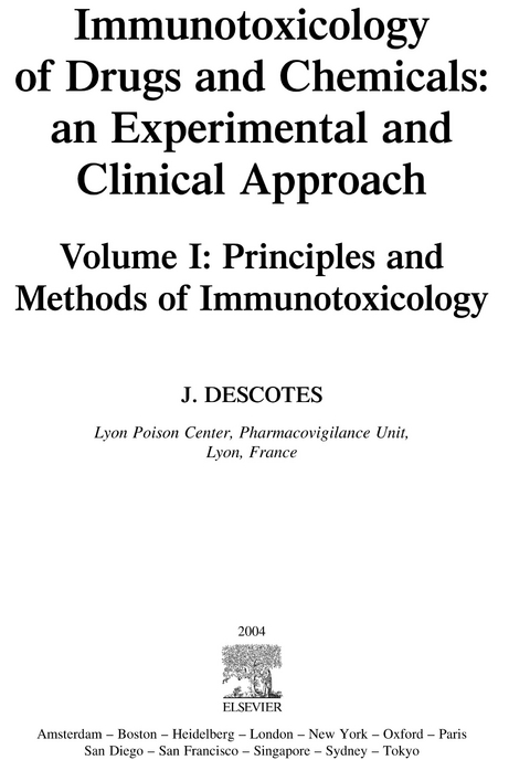 Principles and Methods of Immunotoxicology -  Jacques Descotes