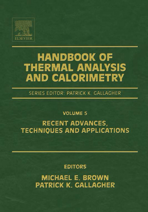 Handbook of Thermal Analysis and Calorimetry - 