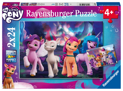 Ravensburger Kinderpuzzle - 05235 My little Pony Movie - Puzzle für Kinder ab 4 Jahren, mit 2x24 Teilen