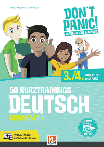 DON'T PANIC! Lernen leicht gemacht, 50 Kurztrainings Deutsch - Andrea Motamedi, Andre Blau