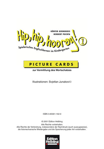 Hip, hip, hooray 1. Picture Cards - Günter Gerngross, Herbert Puchta