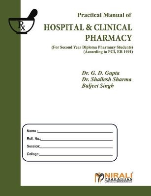 Hospital and Clinical Pharmacy - Dr G D Gupta