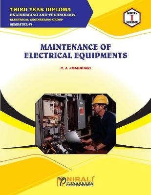 Maintenance of Electrical Equipments (22625) - M a Chaudhari