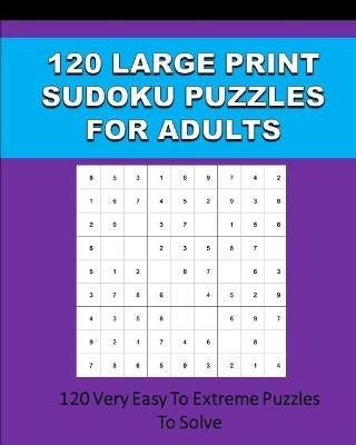 120 Large Print Sudoku Puzzles For Adults - Puzzle Time Studio