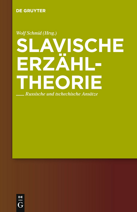 Slavische Erzähltheorie - 