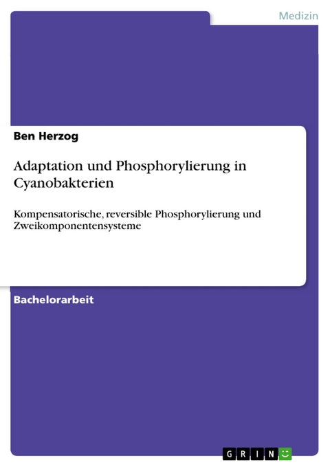 Adaptation und Phosphorylierung in Cyanobakterien - Ben Herzog