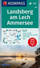 KOMPASS Wanderkarte 189 Landsberg am Lech, Ammersee 1:50.000