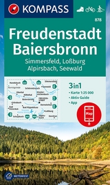 KOMPASS Wanderkarte 878 Freudenstadt, Baiersbronn, Simmersfeld, Loßburg, Alpirsbach 1:25.000