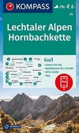 KOMPASS Wanderkarte 24 Lechtaler Alpen, Hornbachkette 1:50.000 - 