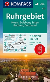 KOMPASS Wanderkarte 823 Ruhrgebiet - 