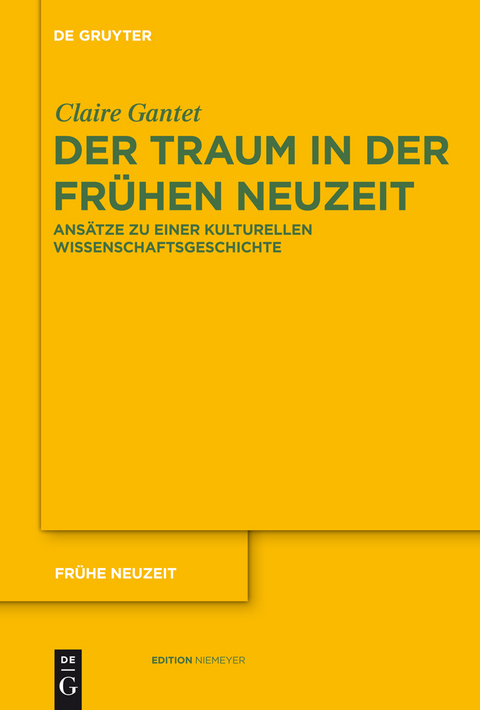 Der Traum in der Frühen Neuzeit -  Claire Gantet