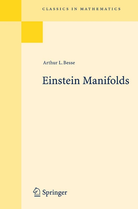Einstein Manifolds -  Arthur L. Besse