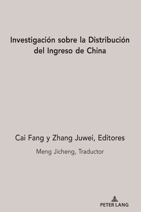 Investigaci�n sobre la Distribuci�n del Ingreso de China - 