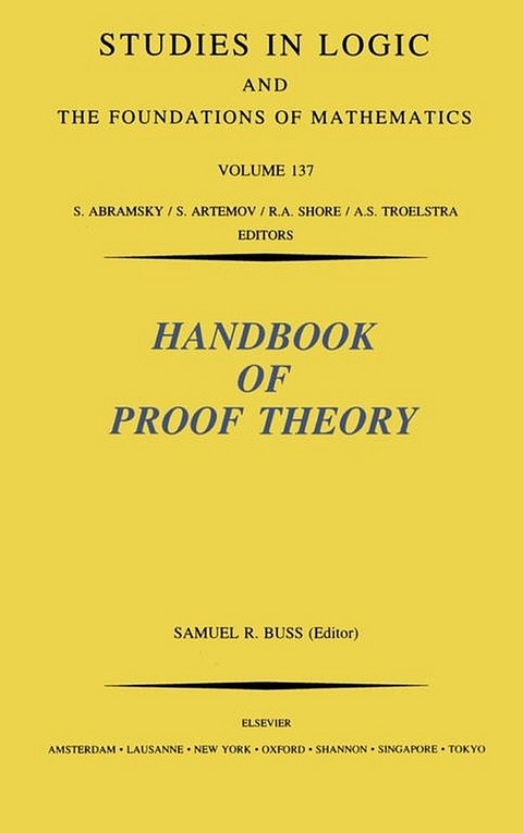 Handbook of Proof Theory - 