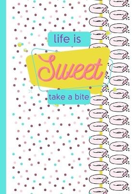 Life is Sweet Take a Bite Bullet Journal -  & Forks S K Y