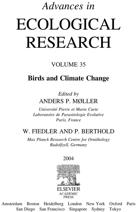 Birds and Climate Change - 