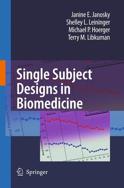 Single Subject Designs in Biomedicine -  Michael P. Hoerger,  Janine E. Janosky,  Shelley L. Leininger,  Terry M. Libkuman