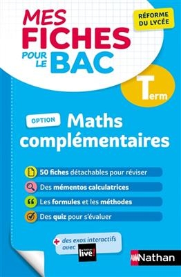 Maths complémentaires terminale : réforme du lycée