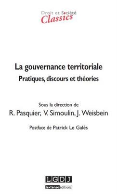 La gouvernance territoriale : pratiques, discours et théories -  PASQUIER R SIMOULIN