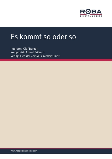 Es kommt so oder so - Arnold Fritzsch, Dieter Schneider