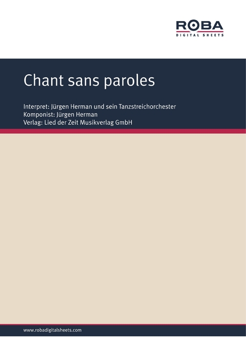 Chant sans paroles - Siegfried Osten, Jürgen Herman