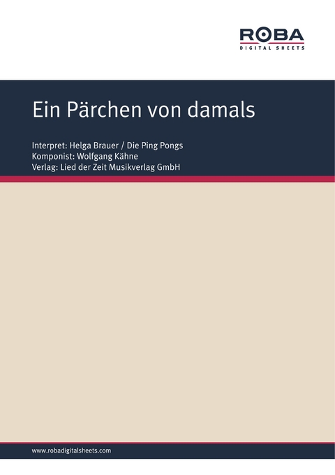 Ein Pärchen von damals - Wolfgang Kähne, Ursula Upmeier