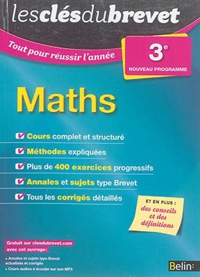 Maths 3e : nouveau programme - Philippe Depresle, Angélique Skandalis, Catherine Durieu