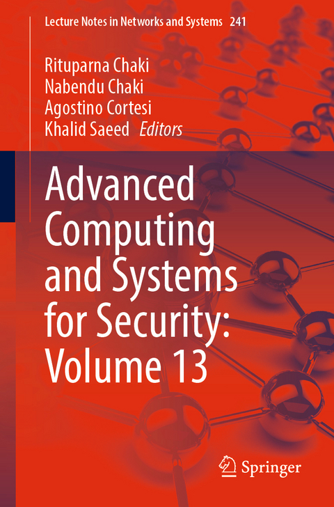 Advanced Computing and Systems for Security: Volume 13 - 