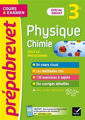Physique chimie 3e : tout le programme, cours & examen : spécial brevet - Joël Carrasco, Gaëlle Cormerais