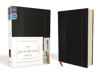 NIV, Journal the Word Bible (Perfect for Note-Taking), Hardcover, Black, Red Letter, Comfort Print -  Zondervan
