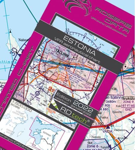 Estonia ICAO VFR Luftfahrtkarte 500k